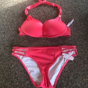 Victoria’s Secret Coral Pink Bikini Swimsuit Set